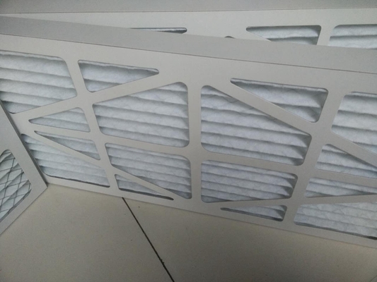 Plat en aluminium de cadre d'efficacité moyenne et filtre à air se pliant galvanisé par filtration de cadre