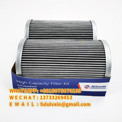 Élément de filtre à huile hydraulique de transmission 29548987 29548988 29558118 29558329