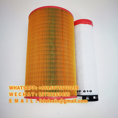 Élément filtrant de purifieur d'air en fibre de verre 1266748 E2000L 16138004 01181003 P782104 AF26397 C23610